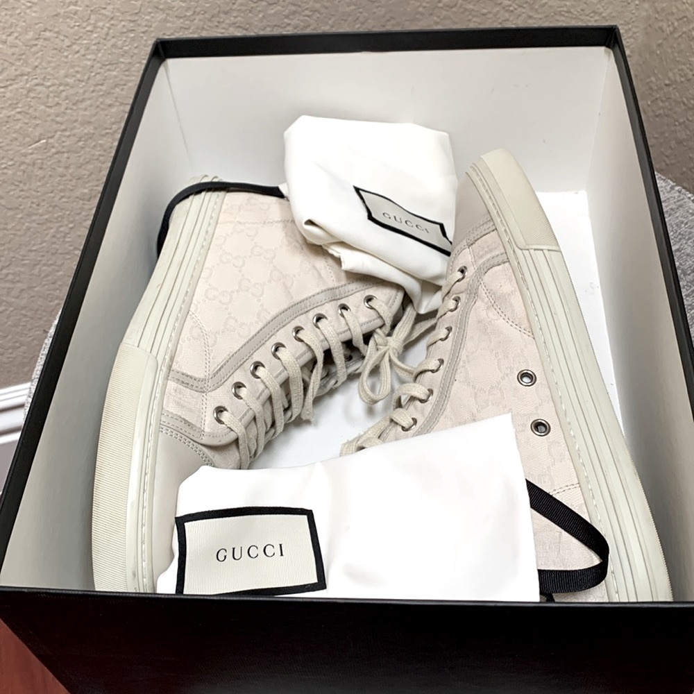 🔹Gucci GG Canvas High Top Casual Sneakers Unisex. - Picture 10 of 13